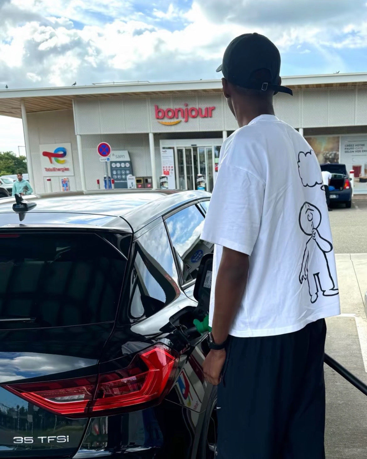 TEE-SHIRT BLANC ‘’NO NOISE ’’